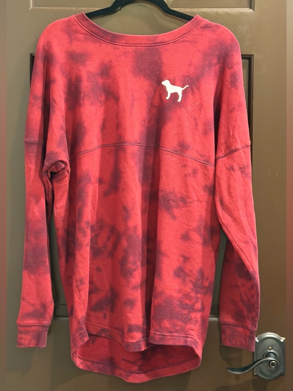 Red Victoria’s Secret Pink crewneck
